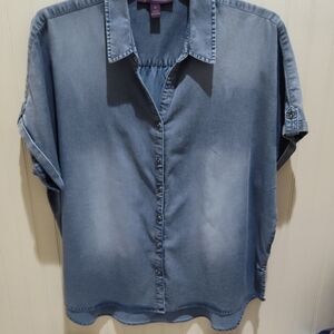 Gloria Vanderbilt Classic Denim Shirt